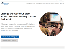 Tablet Screenshot of instructionalsolutions.com